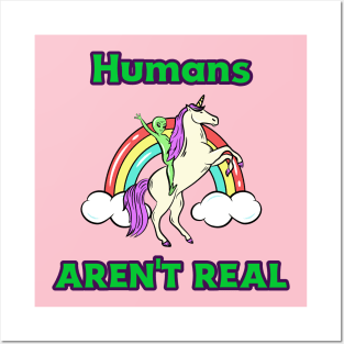 Humans Aren't Real Posters and Art